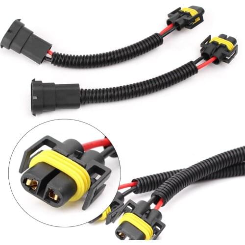 2pcs H11 H8 Extension Wiring Harness Socket Connector for Headlight Fog Light