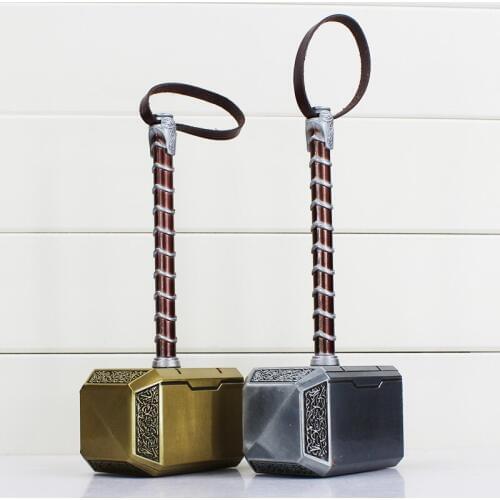 20cm 2 Styles Super Hero Thors Hammer Toys Thor Custome Cosplay Props Metal Iron Hammer Great Gift