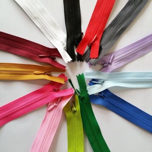 30pcs /lot ( can choose the colors ) 3# Nylon Zipper Length 50cm Wallet Bag Tailor Sewing Tools Craft DIY Zipper