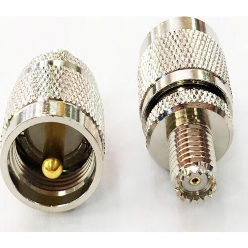 5pcs mini UHF Female jack TO UHF Male PL259 PL-259 plug RF adapter connector