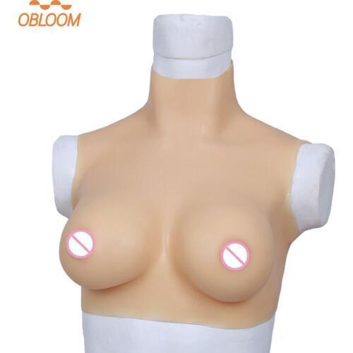 70C High quality Silicone breast form for crossdresser Crossdressing props realistic boob breast enhancer tit drag queen shemale