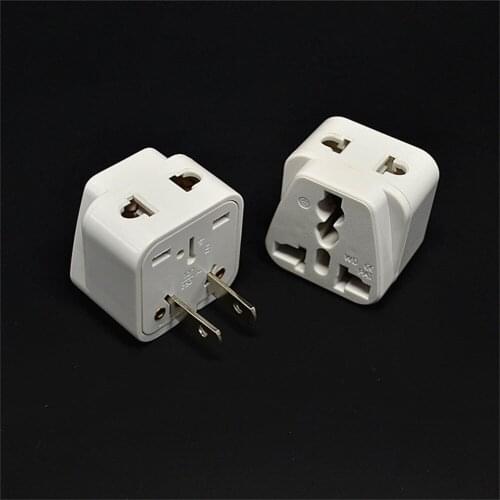 Promotion 2 pin AC American USA Power Plug Adapter Travel Converter Australia UK USA EU Wholesale