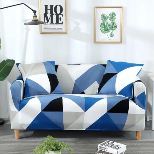 Living room sofa cover universal elastic sofa cover L-shaped sofa cover furniture cover spandex sofa cover geometric pattern
