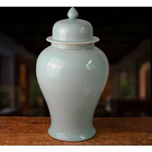 Jingdezhen Ceramics Ginger Jar Handicraft porcelain Ginger jar vase blue