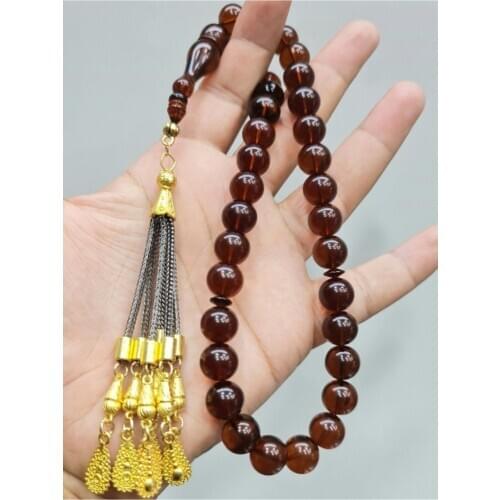 Islamic Tasbih Muslim Rosary Beads 33 Prayer Rosary For Men Bracelet For Men Accessory amber oltu amber stone Handmade Turkey