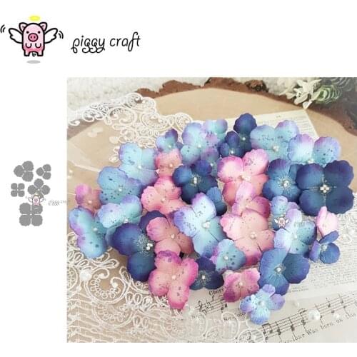 Piggy Craft metal cutting dies cut die mold Flower decoration Scrapbook paper craft knife mould blade punch stencils dies