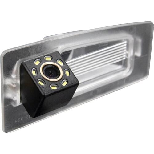 Misayaee Car Rear View Reverse Parking Camera Golden 8 LED for Mazda 3 Axela BM 4D Sedan 2013~2019 Night Vision Waterproof