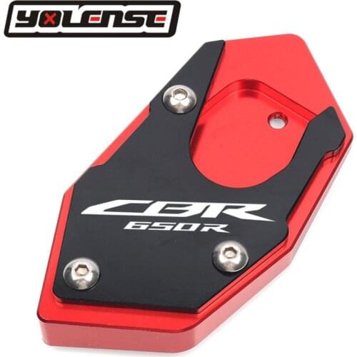 For HONDA CBR650R CB CBR 650R CB650R CBR650 R Motorcycle CNC Kickstand Foot Side Stand Extension Pad Support Plate Enlarge Stand