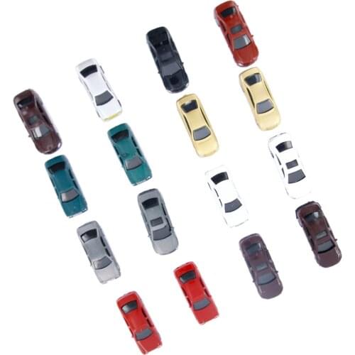 100 Pieces Painted Car Model Construction Model Train Layout HO Scale 1: 100