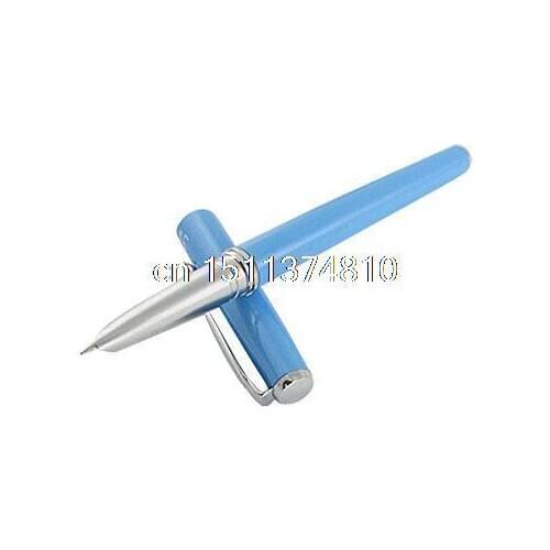 Blue Shell Hooded Nib Screw Pump Filling Fountain Pen