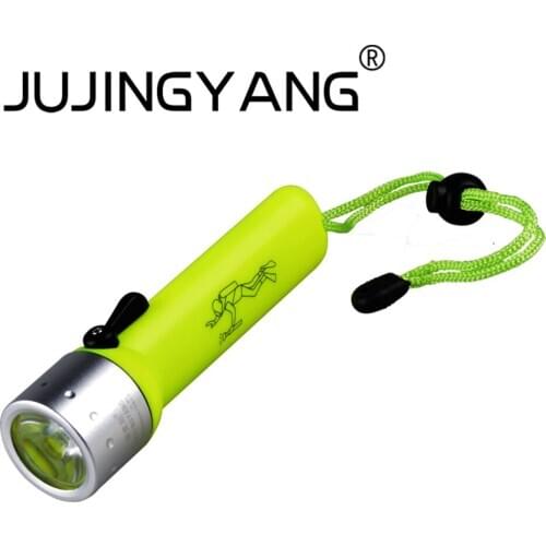 LED diving flashlight outdoor Fishing swimming portable torch using 4 * AA battery IP68 waterproof