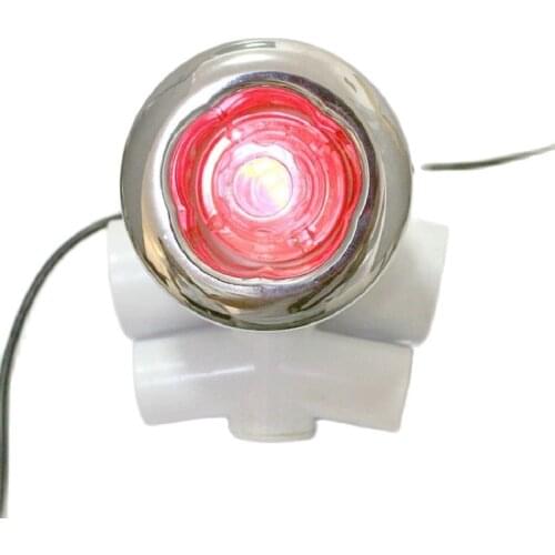 6pcs recessed waterproof RGB LED underwater massage hot tub hydro jets led light with 1pc light controller and 1pc adapter