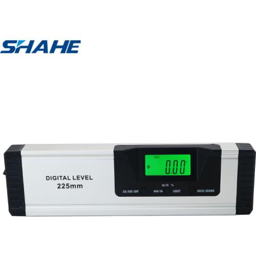 Shahe High Precision 225 mm Spirit Level Magnetic Digital Protractor Angle Finder Inclinometer with/without laser Angle Gauge
