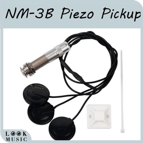 6.35mm Guitar Piezo Pickup 3 Transducer For Guitar Ukulele Mandolin NM-3B