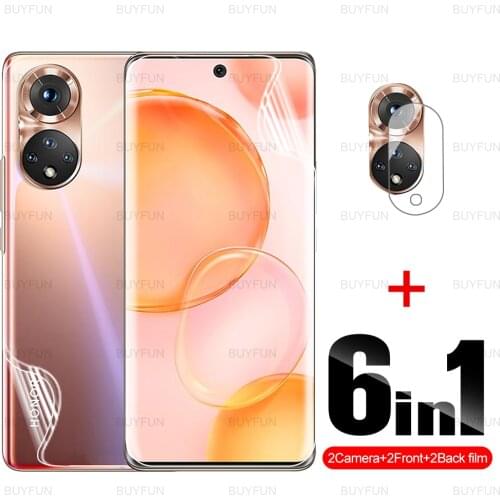 6in1 Front Back Hydrogel Film For Honor 50 Pro SE safety film for honor honer 30 10 9 lite xonor 20 pro 20s honar 10i lens film