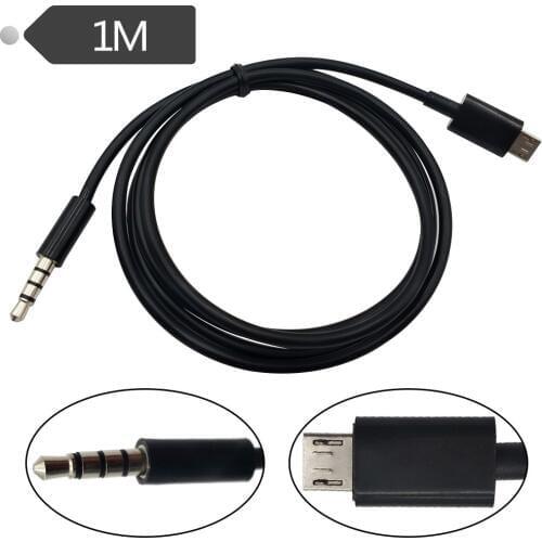 3.5mm to Android phone cable MP3aux to microusb audio cable