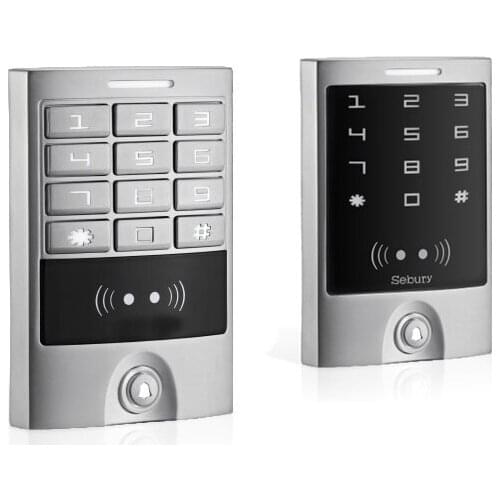 Free Shipping Smart New Arrival Waterproof With Keypad 13.56MHz MF Card Reader Smart Card Single Access Control System M09B/M09T