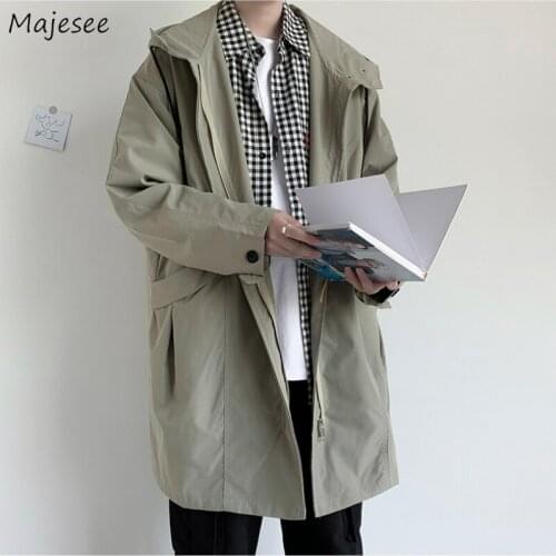 Мужские тренчи с капюшоном BONNTEE China At AliExpress