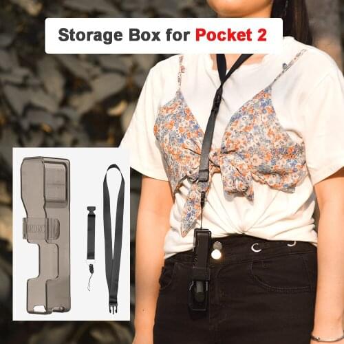 Storage Case for POCKET 2 Portable Screen Protection Anti-collision Box Anti-lost Lanyard Carrying Case Gimbal Camera Accessory