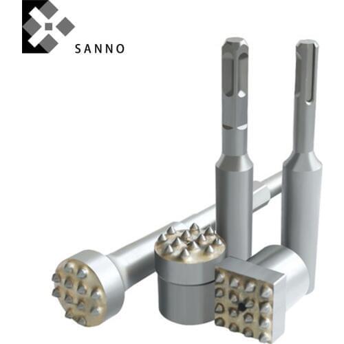 Electric drill bit square punch drilling bits rock bit chipping drills tapered button chisel drill bits for stone, concrete