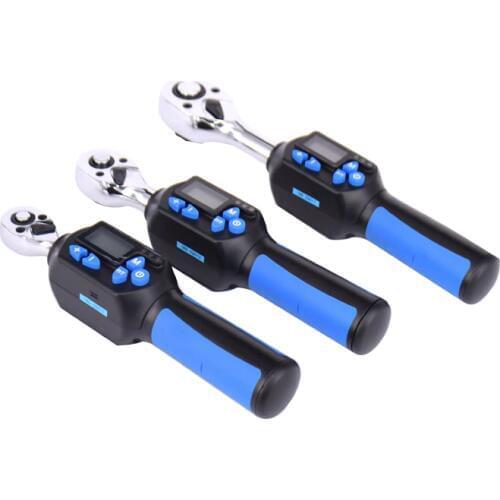 WISRETEC professional adjustable mini beam electronic digital torque wrench 1/4DR 3/8 1/2 1.5-100nm 4 torque units inch lb