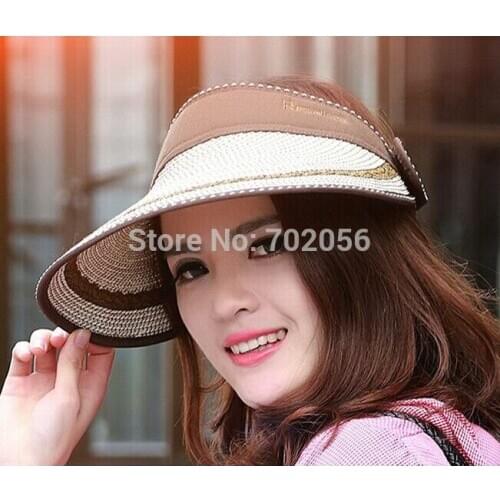 Korea trend Women solid Wide Brim hats Floppy Summer UV Protection Beach Sun Hat Dome fishing Cap Factory sale 9colors#3854