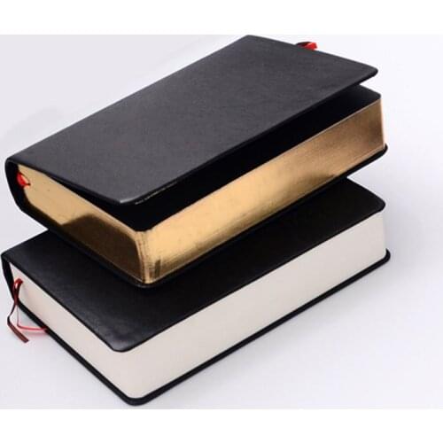 Retro Leather Notebook Thick Paper Bible Diary Book Notepad New Blank Weekly Plan Writing Notebooks Office School Supplies