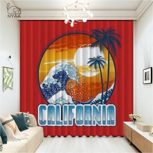 Colorful Surfboards On Beach Palm Tree Living Room Curtains For Room White Curtains And Black Room Red Curtain Micro Shading