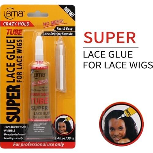 Hot Selling Invisible BMB Super Lace Glue For Lace Wigs Tube Crazy Hold 1oz