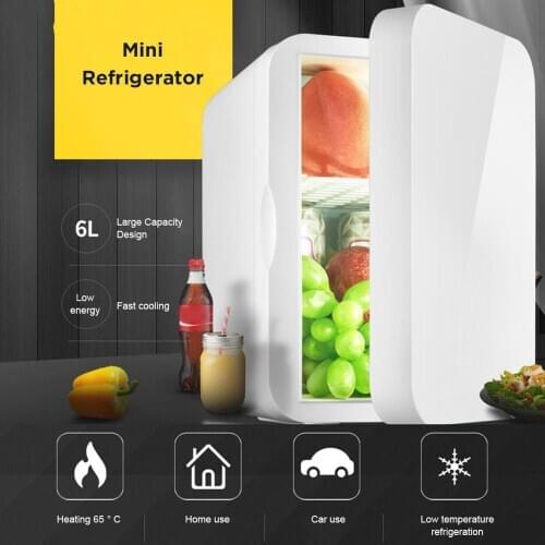 Mini Refrigerator Small 12V Car Refrigerator 220V Single Door Car Home Dual-Use Thermoelectric Mini Fridge Cooler Warmer