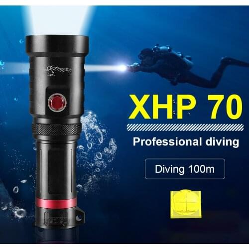 Mini High Super LED Diving Flashlight Waterproof IPX8 100M Dive Torch L2 Scuba Flash Light Camp Hunt Fishing Underwater Lanterns
