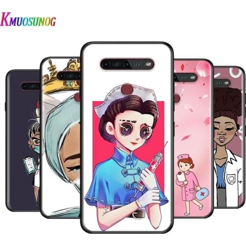 Cartoon Medicine Doctor Nurse For LG K22 K71 K61 K51S K41S K30 K20 2019 Q60 V60 V50S V50 V40 V35 V30 G8 G8S G8X ThinQ Phone Case