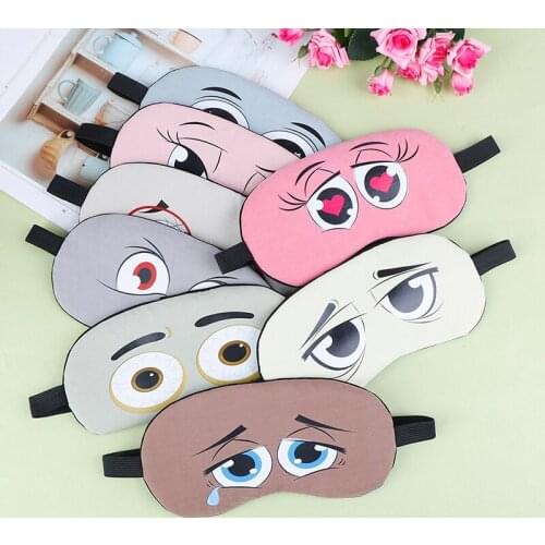Cartoon Sleeping Eye Mask Cotton Eye Cover Sleeping mask Eyepatch Cute Sleep Mask Travel Rest Eye Band Kids Eye shade Blindfold