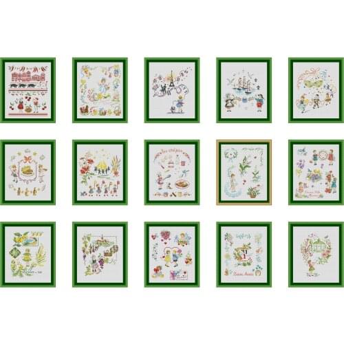 VE festival series-national day Counted Cross Stitch 11CT 14CT 18CT DIY Cross Stitch Kits Embroidery Needlework Sets
