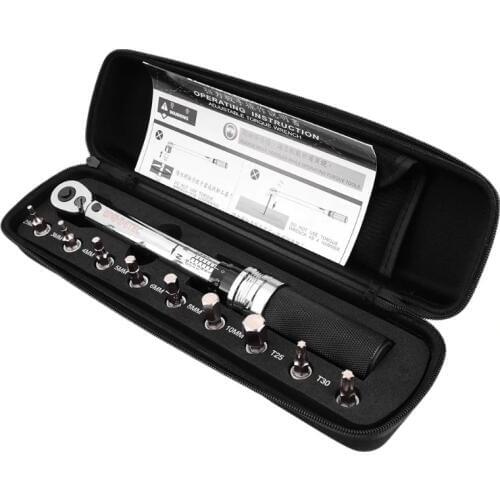 Hand tool set 1/4inch 1-25NM Click Adjustable Torque Wrench Bicycle Repair tools bike repair spanner kit set