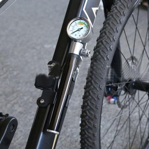 T4MF Portable Mini Bicycle Pump, Pump Bike, Bike Pumps w/ Glueless Puncture Repair , Fits Presta & Schrader for Road, MTB