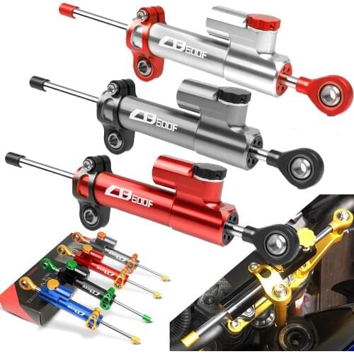 For HONDA CB600F HORNET 1998 1999 2000 2001 2002 2003-2006 Motorcycle Accessories Adjustable Steering Damper Stabilizer Control