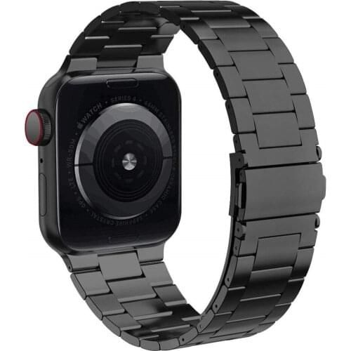 Solid Strap For Apple Watch Series 6 5 Band Upgraded Version Stainless Steel Business Replacement Bracelet Iwatch Se 40mm 44mm