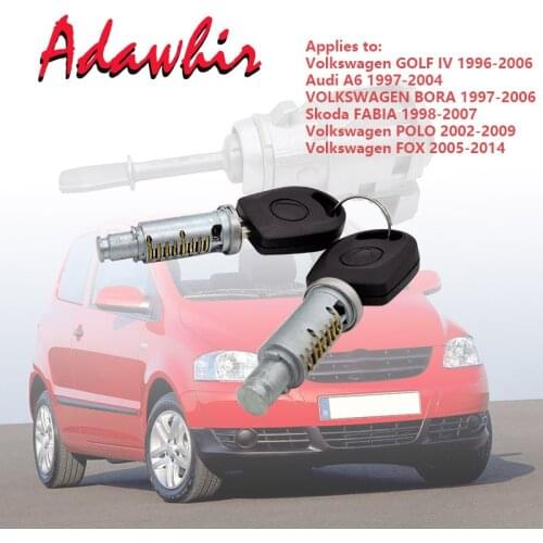 Metal Door Lock Cylinder Barrel Repair Kit For VW GOLF POLO BORA Audi A6 SKODA FABIA Front Right/Left 604837168 Lock cylinder