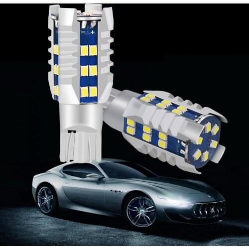 2pcs New T15 921 W16W Super Bright 2016 LED Car Backup Reverse Lamps Auto Additional Brake Bulbs Parking Lights 6000K White 12V