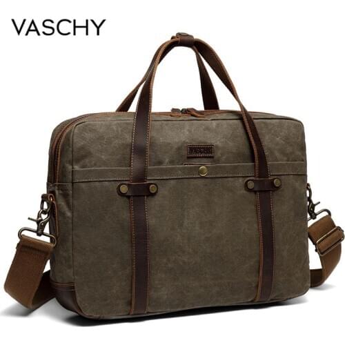 VASCHY Men's Textile Bags