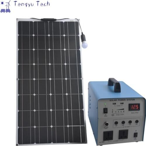 18V 100W Portable Solar Power Generator Running Solar Power System for Home solar systems