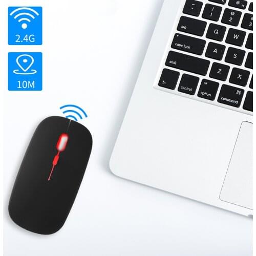 2.4G Wireless Mouse Rechargeable Ergonomic Silent Ultra-Thin Mause Ergonomic USB 1600 DPI Portable Gaming Mice For Laptop PC