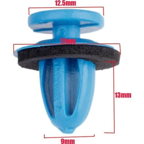 20PCS 9.2mm Auto Door Trim Panels Fastener Clips Plastic Fit For Volkswagen VW Golf Land Rover Land Rover Range Rover Chevrolet