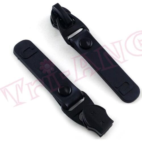 20pcs/lot, Stylish Button Design 5# Black Zipper Sliders Exclusive to Reverse Nylon Zipper