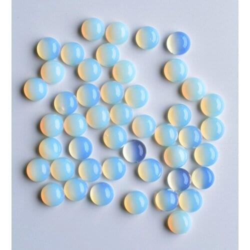 2020 fashion hight quality opal stone round cab cabochon beads for jewelry Accessories 8mm wholesale 50pcs/lot free shipping