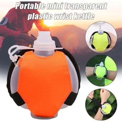 2021 Running Water Bottle Adjustable Wrist Water Bottle Handheld Water Bottle for Runners for Hiking Cycling Camping 7oz N66