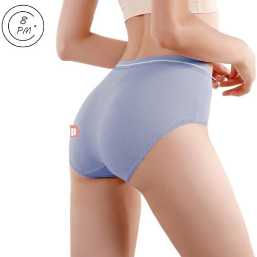 3Pcs Women Cotton Panties Mid-Rise Seamless Comfort Underwear Panties Casual Briefs Female Underpants Girls Soft Panty Intimates