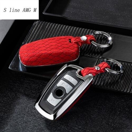 Car Styling For BMW 3 4 5 6 7 serise f10 f30 f34 X1 X3 X4 X5 X6 F25 F26 F15 F16 E84 Key Rings Protection Flocking Cover Stickers