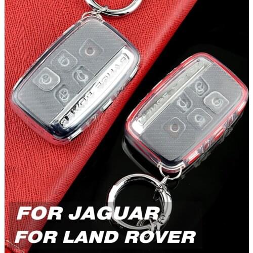 Solf TPU Car Key Cover Case For Land Rover Discovery4 LR4 Sport Range Rover Sport Evoque Velar For Jaguar XE XF XJ F-PACE F-TYPE